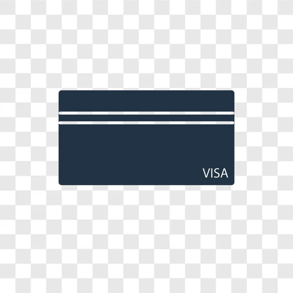 Cit card vektorsymbol isoliert auf transparentem hintergrund, cit card logo design — Stockvektor