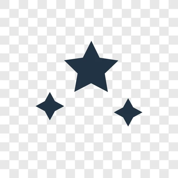 Gwiazd wektor ikona na białym tle na przezroczystym tle, gwiazdy projektowanie logo — Wektor stockowy