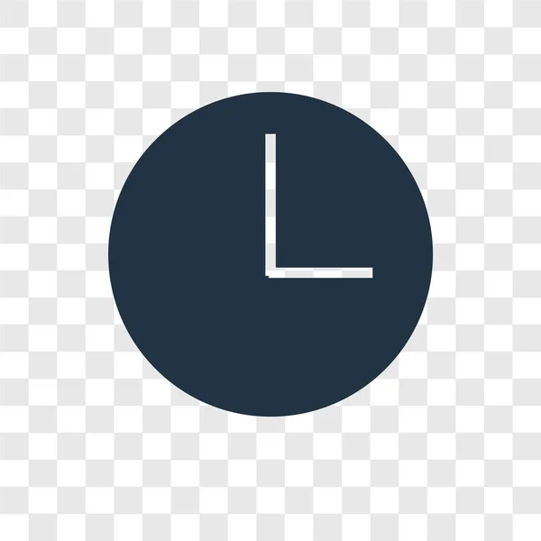 Alarm vector klokpictogram geïsoleerd op transparante achtergrond, wekker logo ontwerp — Stockvector