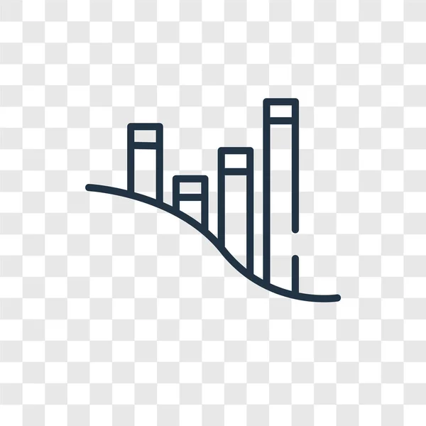 Analytics vector icon isolated on transparent background, Analytics logo design — Stock Vector