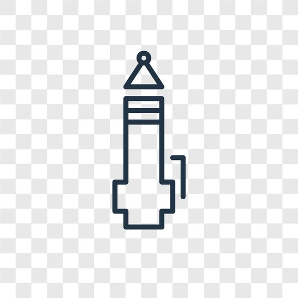 Bleistift-Vektor-Symbol isoliert auf transparentem Hintergrund, Bleistift-Logo-Design — Stockvektor