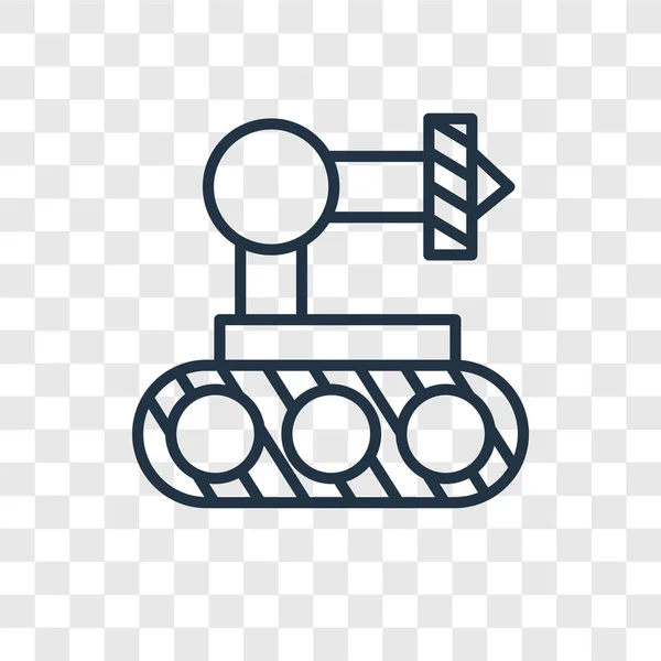 Robot brazo vector icono aislado sobre fondo transparente, Robot brazo logotipo diseño — Vector de stock