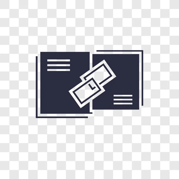 Link vector icon elszigetelt átlátszó háttér, Link logo d — Stock Vector
