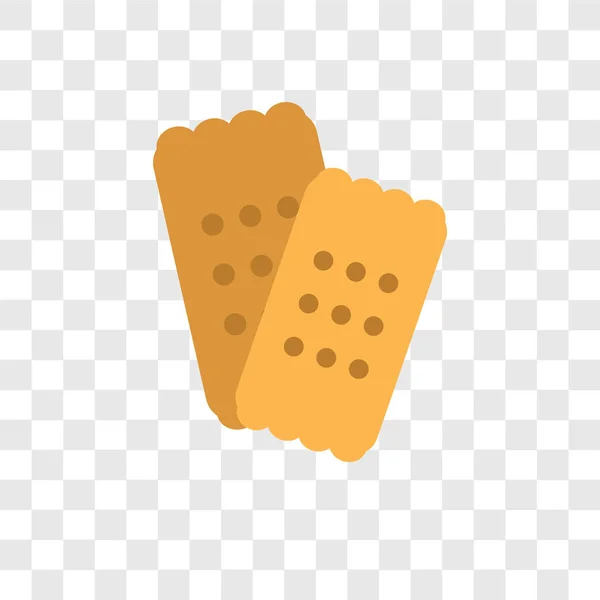 Icône vectorielle biscuit isolée sur fond transparent, conception du logo Biscuit — Image vectorielle