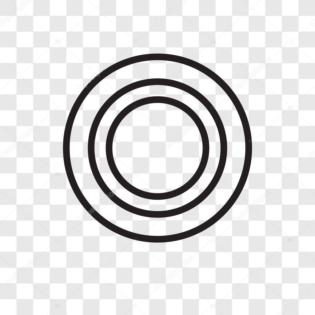 Circles vector icon isolated on transparent background, Circles logo concept
