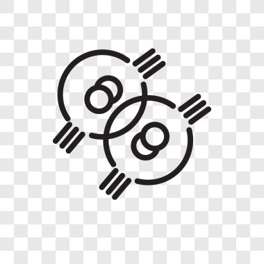 Saydam arka plan üzerinde cep logo tasarımı izole hücre vektör simgesi