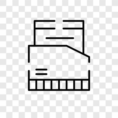 Saydam arka plan üzerinde klasör logo tasarımı izole klasör vektör simgesi