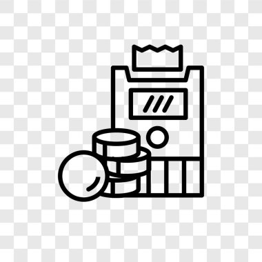 Hesapları şeffaf arka plan üzerinde hesapları logo tasarımı izole simge vektör