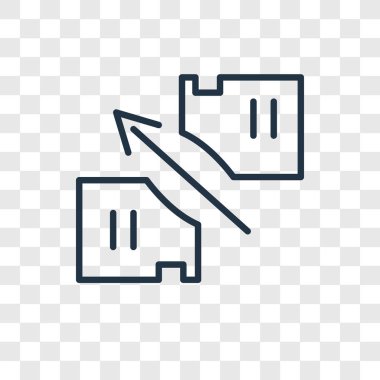 Saydam arka plan üzerinde dosya logo tasarımı izole dosya vektör simgesi