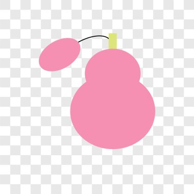 Saydam arka plan üzerinde sprey şişe logo tasarımı izole sprey şişe vektör simgesi