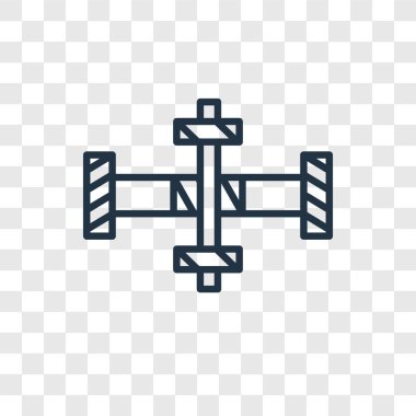 Saydam arka plan üzerinde boru logo tasarımı izole boru vektör simgesi