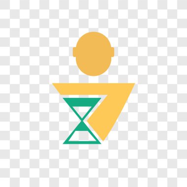 Saydam arka plan üzerinde Kullanıcı logosu d izole Kullanıcı vektör simgesi