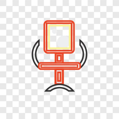 Saydam arka plan üzerinde huzur izole rahat vektör simgesi