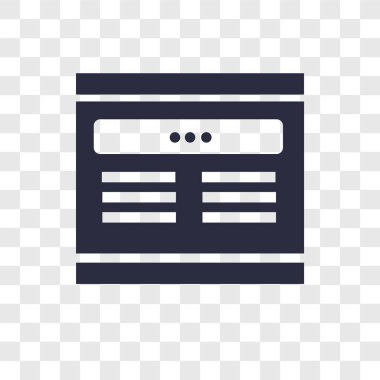 Saydam arka plan üzerinde tarayıcı izole tarayıcı vektör simgesi 