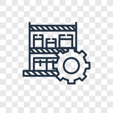 Saydam arka plan üzerinde ürün logo tasarımı izole ürünler vektör simgesi