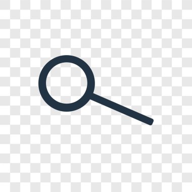 Saydam arka plan üzerinde arama logo tasarımı izole arama vektör simgesi