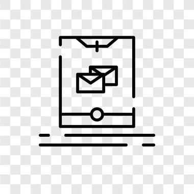 Saydam arka plan üzerinde Tablet logo tasarımı izole tablet vektör simgesi