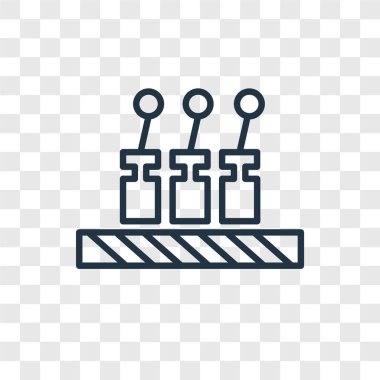 Saydam arka plan üzerinde denetimi logo tasarımı izole denetim vektör simgesi