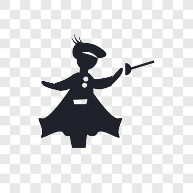 Ortaçağ eskrim vektör simgesi üzerinde şeffaf arka plan izole,