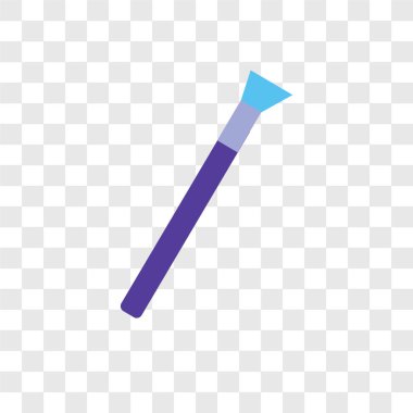 Fırça vektör simgesi üzerinde şeffaf arka plan izole boyama, boyama fırça logo tasarım