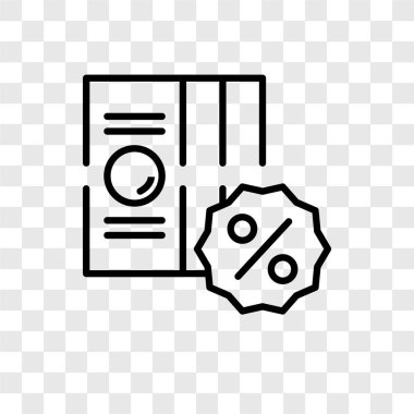 Saydam arka plan üzerinde para logo tasarımı izole para vektör simgesi