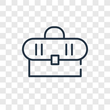 Evrak Çantası'nı vektör simge şeffaf arka plan üzerinde evrak çantası'nı logo tasarımı izole