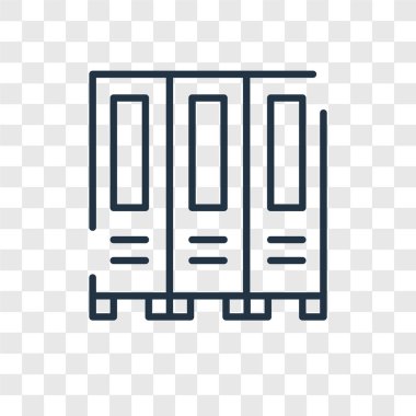 Şeffaf arka plan üzerinde dolap logo tasarımı izole dolaplar vektör simgesi