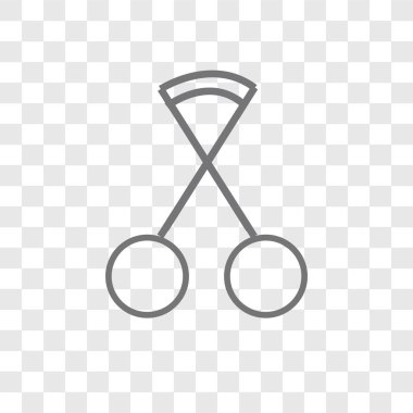 Saydam arka plan üzerinde makyaj logo tasarımı izole makyaj vektör simgesi