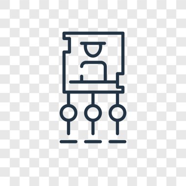 Saydam arka plan üzerinde hiyerarşik yapısı logo tasarımı izole hiyerarşik yapısı vektör simgesi