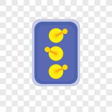 Saydam arka plan üzerinde anahtarı lo izole vektör simge geçiş