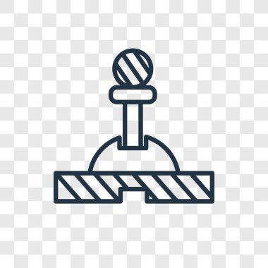 Saydam arka plan üzerinde kolu logo tasarımı izole kolu vektör simgesi