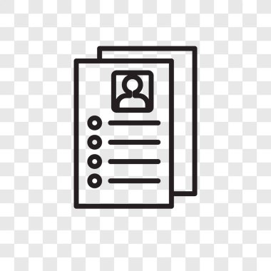 Profilleri şeffaf arka plan üzerinde profilleri logo tasarımı izole simge vektör