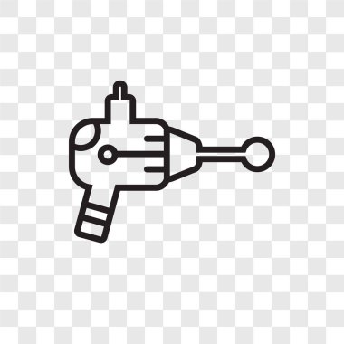 Saydam arka plan üzerinde Blaster logo tasarımı izole blaster vektör simgesi