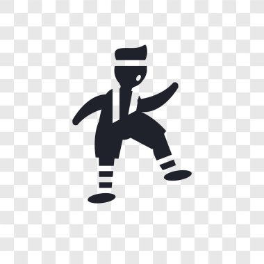 Saydam arka plan üzerinde Exerc izole vektör simge egzersiz