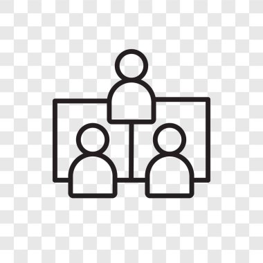 Saydam arka plan üzerinde ekip çalışması logo tasarımı izole ekip çalışması vektör simgesi