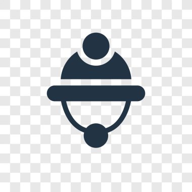 Saydam arka plan üzerinde sabit logo tasarımı izole zor vektör simgesi