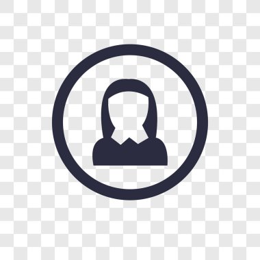 Saydam arka plan üzerinde Kullanıcı logosu d izole Kullanıcı vektör simgesi