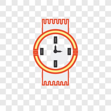 Saydam arka plan üzerinde saatler izole saatler vektör simgesi 