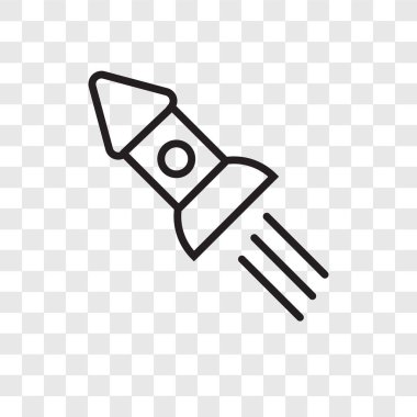 Saydam arka plan üzerinde uzay gemisi logo tasarımı izole uzay gemisi vektör simgesi