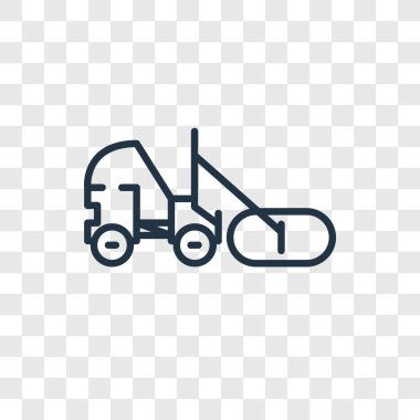 Saydam arka plan üzerinde rulo logo tasarımı izole rulo vektör simgesi