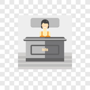 saydam arka plan üzerinde bilgi logosu d izole bilgi vektör simgesi