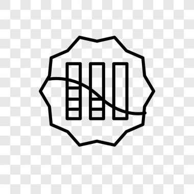 Saydam arka plan üzerinde grafik logo tasarımı izole grafik vektör simgesi