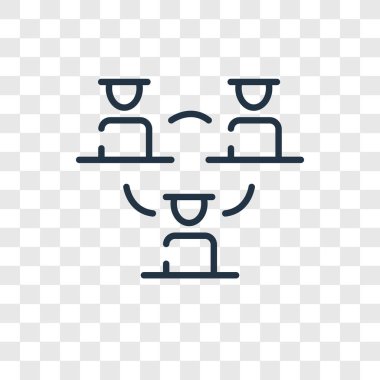 Saydam arka plan üzerinde hiyerarşik yapısı logo tasarımı izole hiyerarşik yapısı vektör simgesi