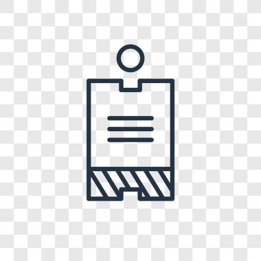 Saydam arka plan üzerinde etiket logo tasarımı izole etiketi vektör simgesi