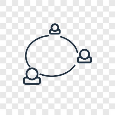 Vektör simgesi üzerinde şeffaf arka plan izole pazarlama, pazarlama logo tasarım