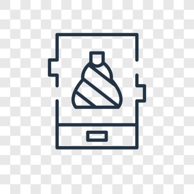 Saydam arka plan üzerinde telefon logo tasarımı izole telefon vektör simgesi