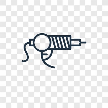 Saydam arka plan üzerinde Airbrush logo tasarımı izole airbrush vektör simgesi