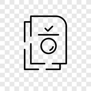 Saydam arka plan üzerinde dosya logo tasarımı izole dosya vektör simgesi