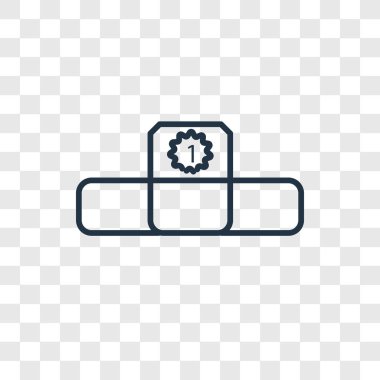 Saydam arka plan üzerinde kupa logo tasarımı izole kupa vektör simgesi