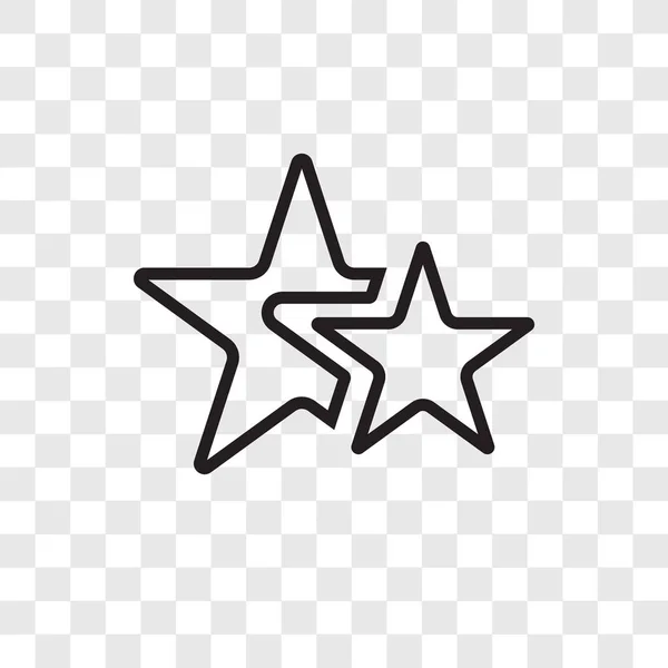 Wektor gwiazda ikona na białym tle na przezroczystym tle, projektowanie logo Star — Wektor stockowy
